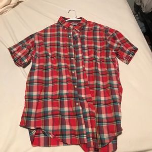 Men's J Crew short sleeve button up (size L)