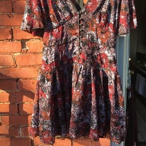 Dress with unique back