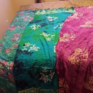 Set of 3 sarongs/wraps/scarves