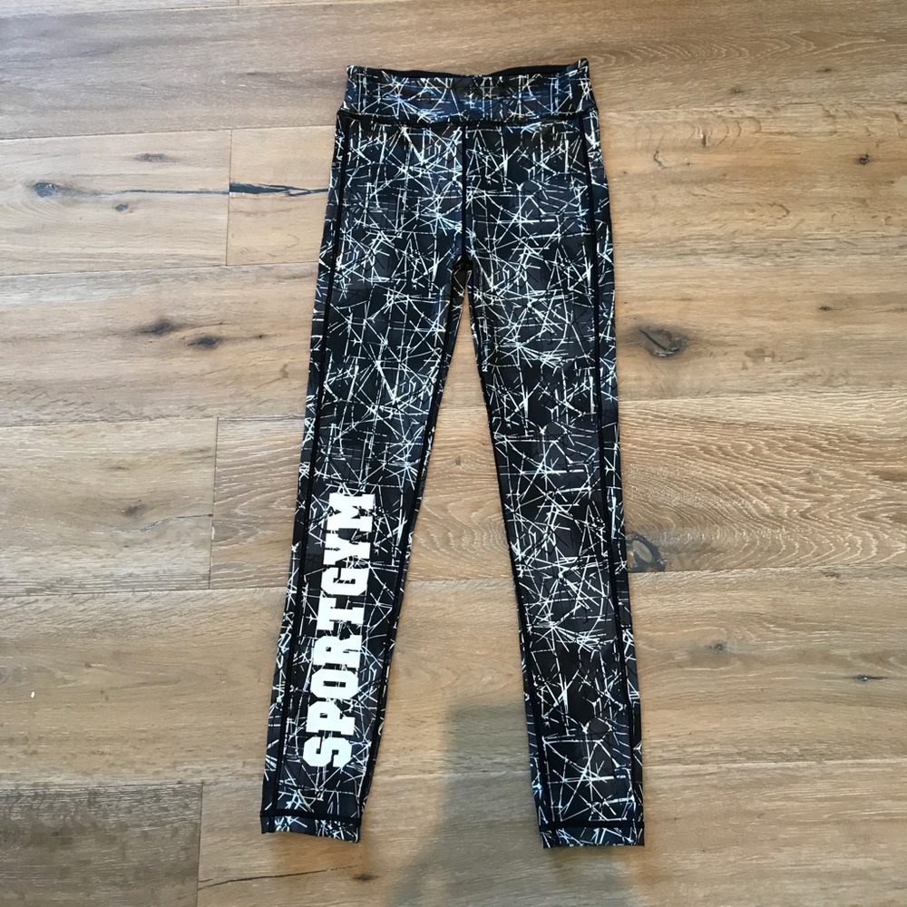 95% Nylon Printed Workout Leggings Size S