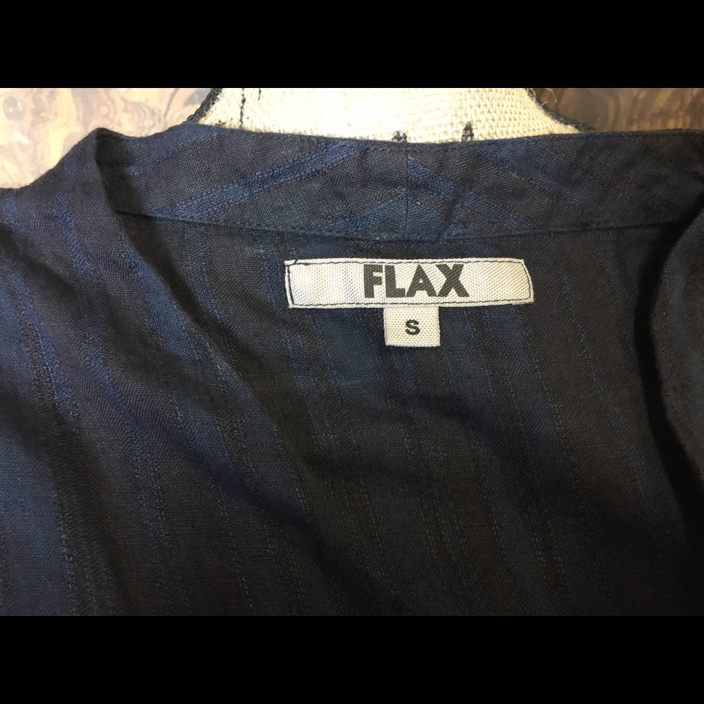 Deep pinstriped sleeveless dress