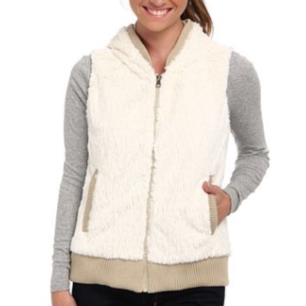🍁PATAGONIA Faux Fur 'Conejo' Hooded Fleece Vest
