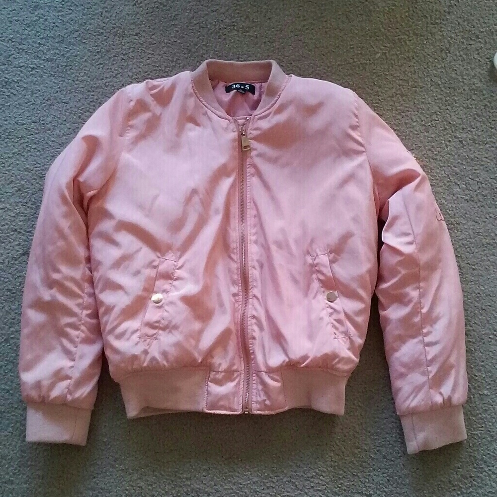 Pink bomber jacket