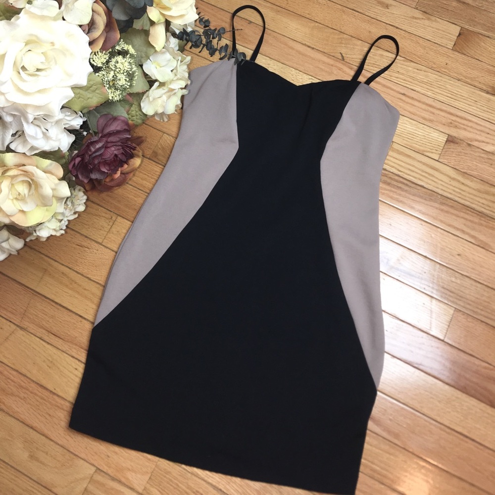 Gorgeous Black and Nude Illusion Dress