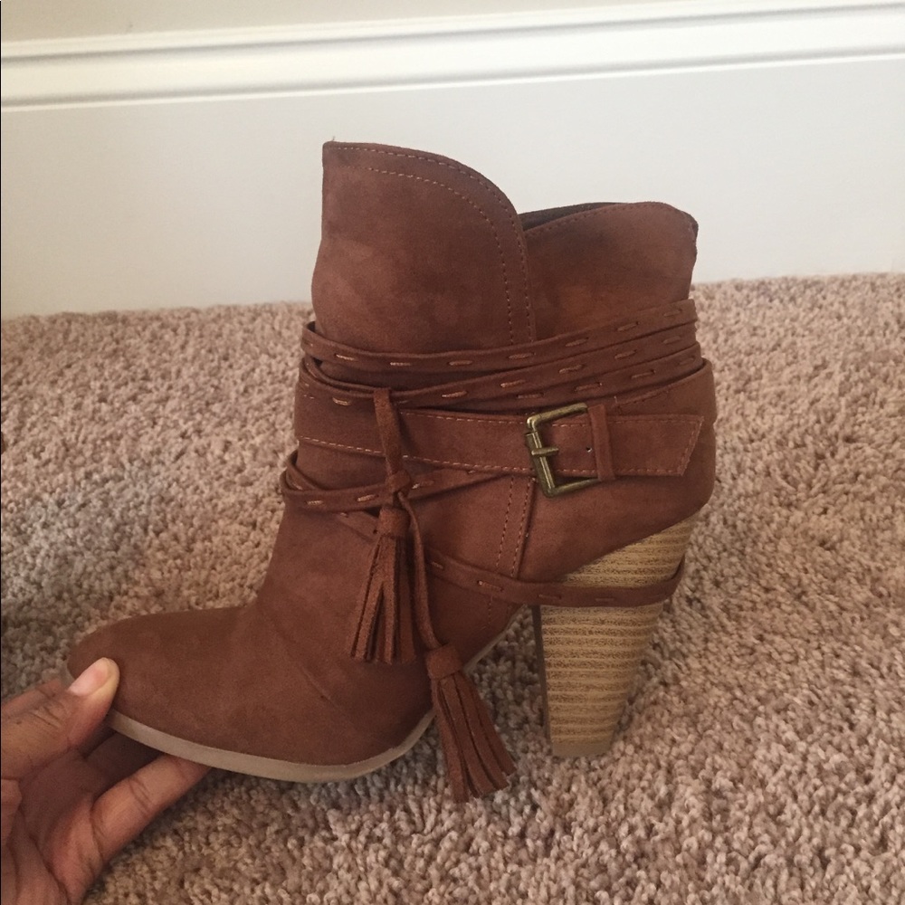 Brown booties