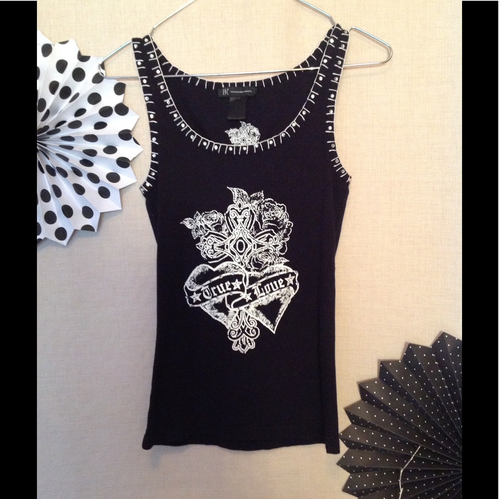 Rocker Rhinestone Tank INC