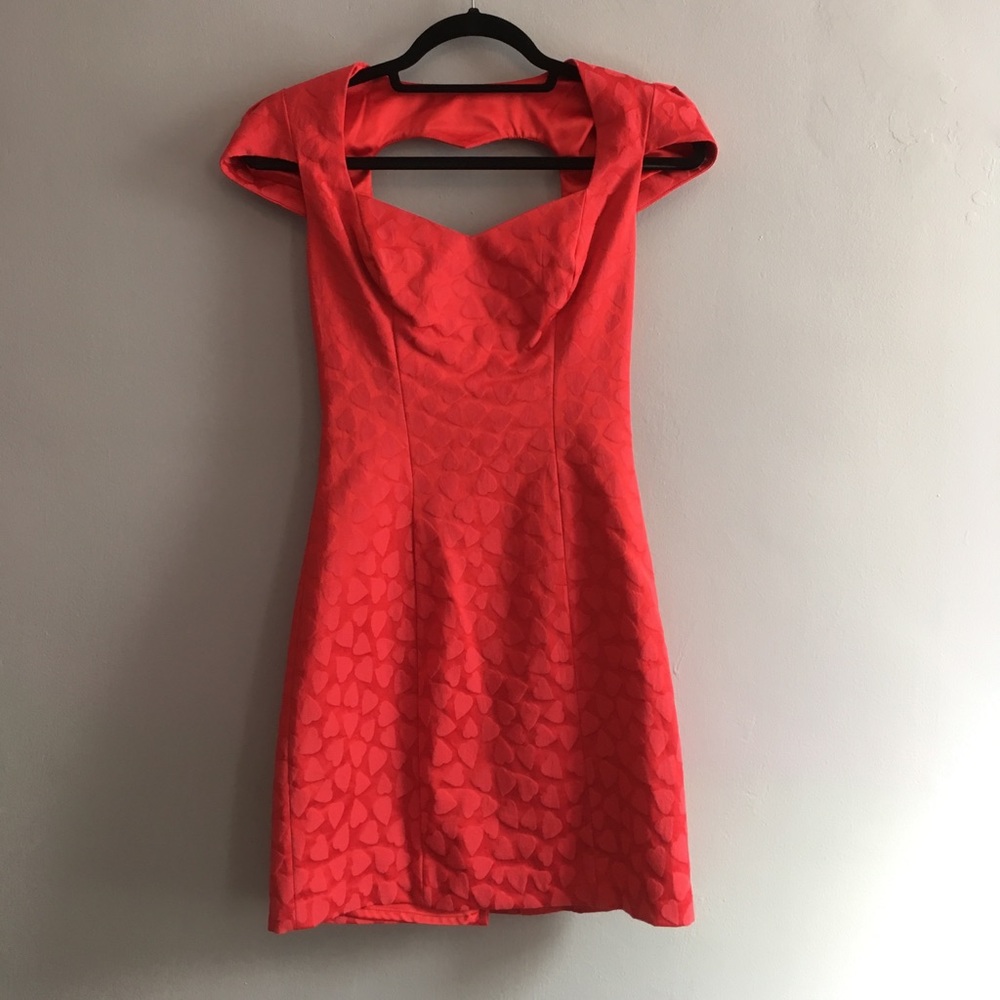 Guess red heart dress