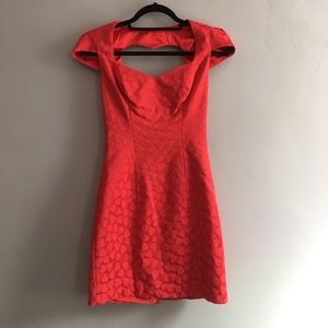 Guess red heart dress