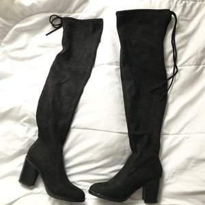 Suede Thigh High Boots