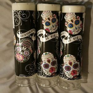 Day of the Dead Skull Candles-NoSmell