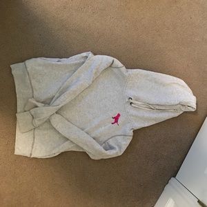 victoria's secret PINK light grey sequin hoodie
