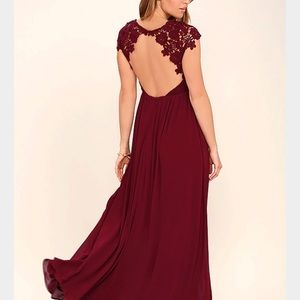 Lulus Medium Burgundy Dress