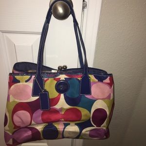 Coach Multi Colored Tote Bag