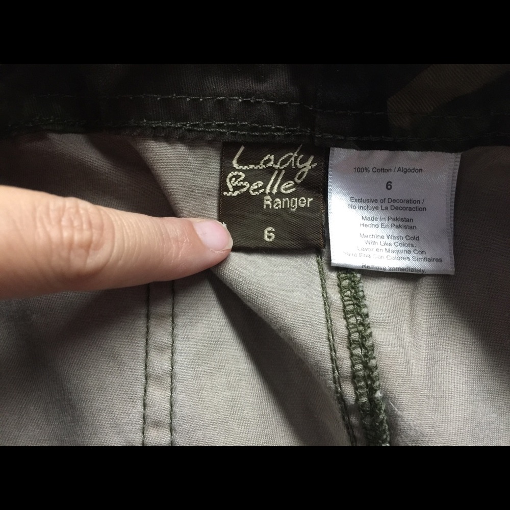 Camouflage mini skirt