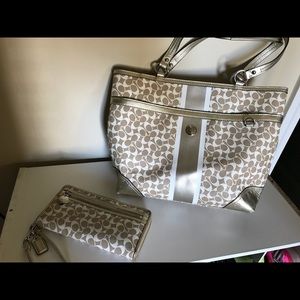 Coach bag and wallet