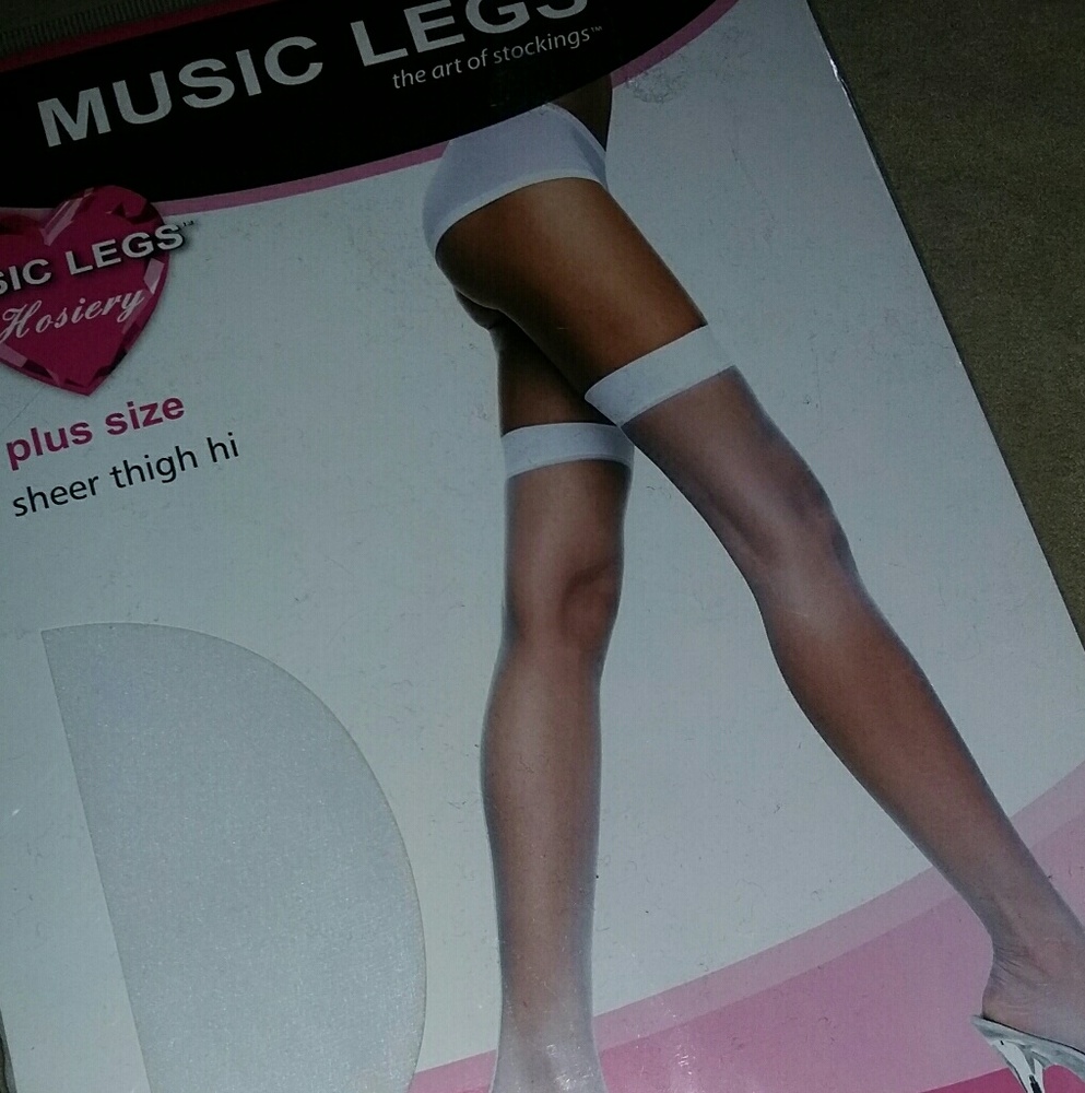 Sheer thigh highs