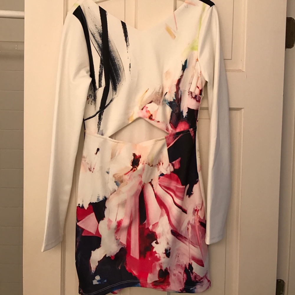 Pepper Mayo Floral Printed & Fitted Dress