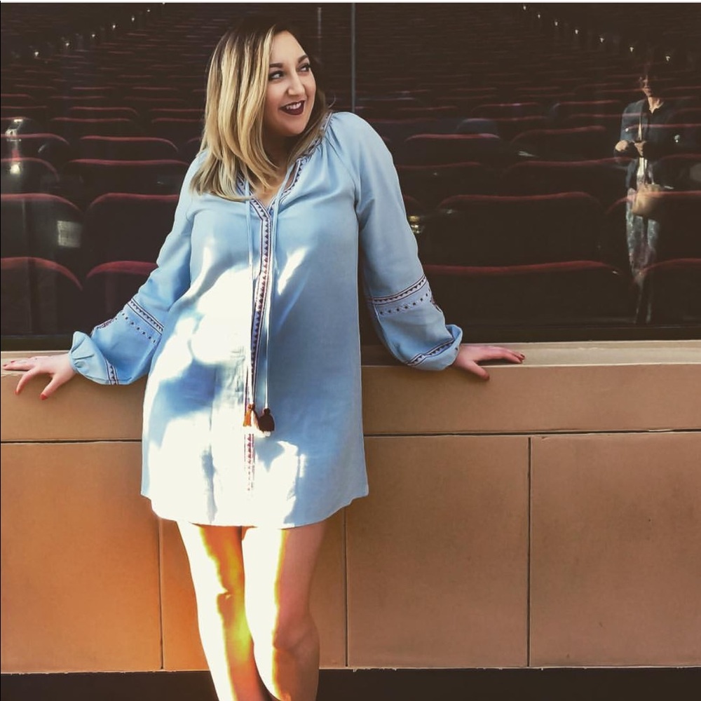 Blue Rain Shift Dress | only worn once!