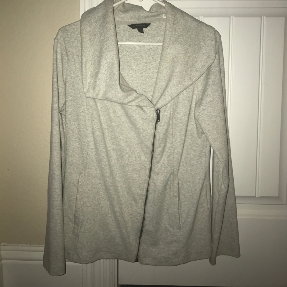 BR Zip Up Light Grey Basic