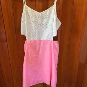 White and pink dress