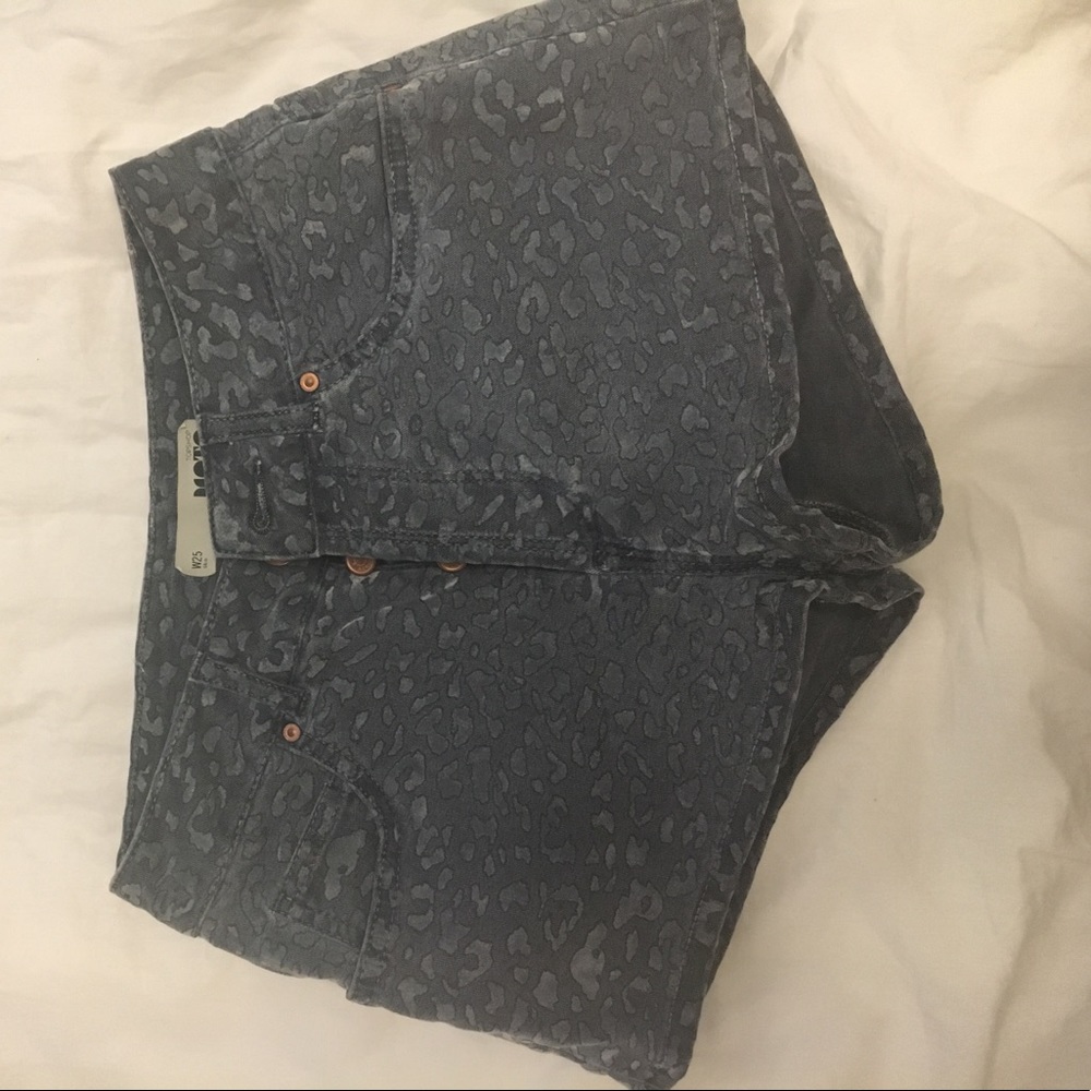 Topshop High-waisted jean shorts