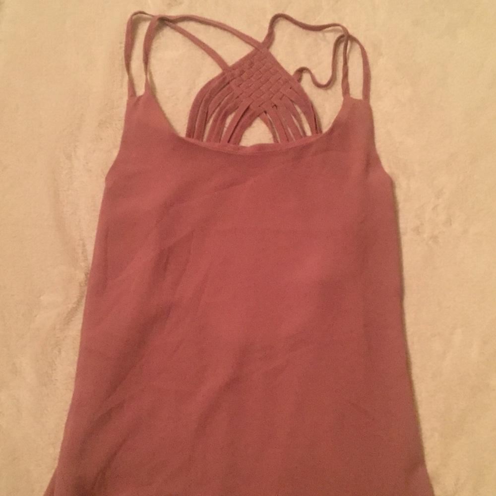 Blouse with semi open back