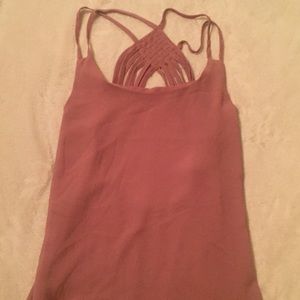 Blouse with semi open back