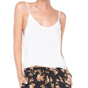 🌿 Brandy Melville White Flowy Top