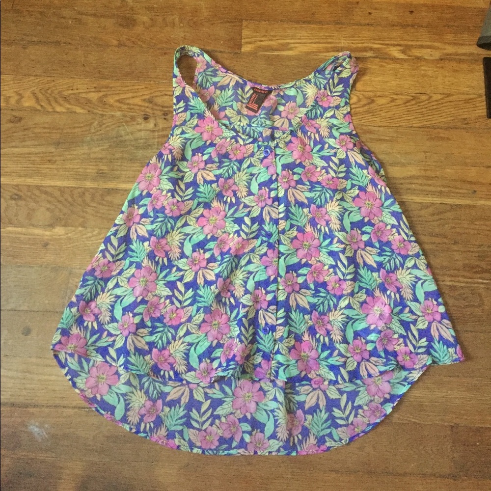 Floral light top