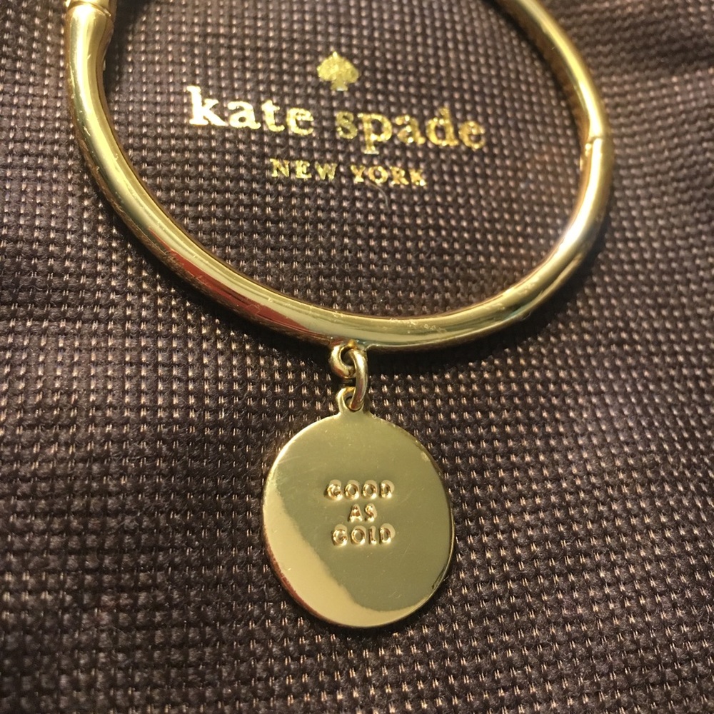 Kate spade "good as gold" bangle bracelet
