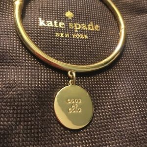 Kate spade "good as gold" bangle bracelet