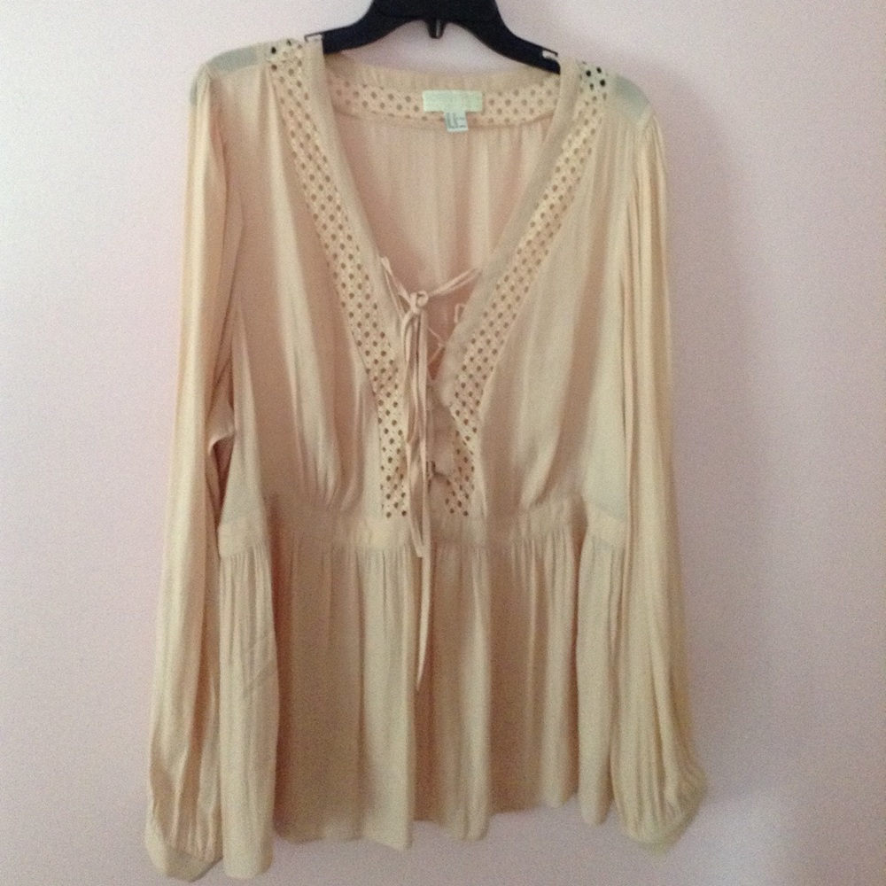 Forever 21+ lace up top