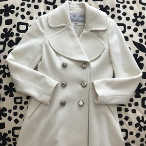 Jessica Simpson winter white coat