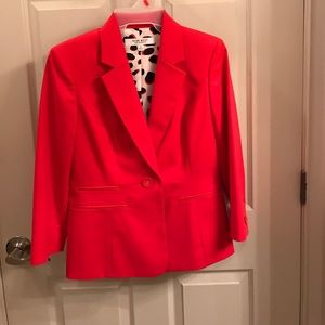 Nine West red suit jacket