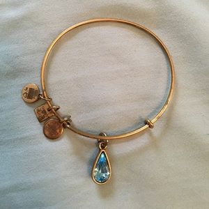 Gold finish Alex & Ani water bracelet