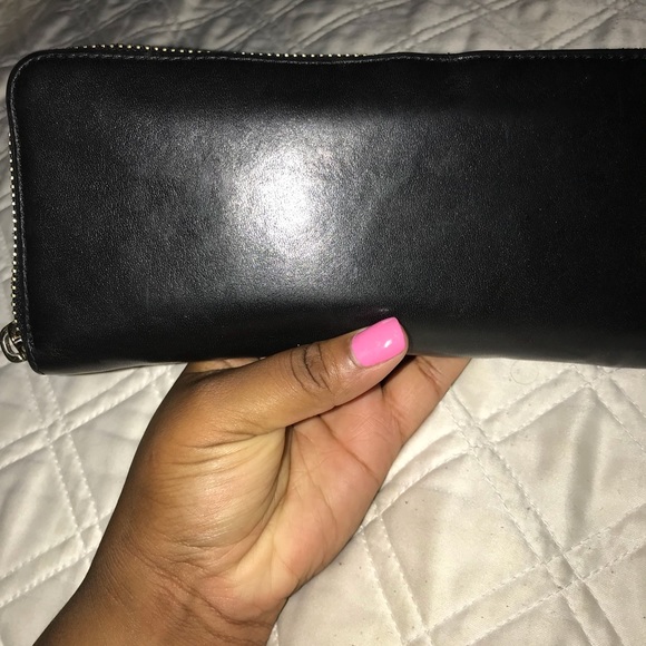 Black leather coach wallet - Picture 4 of 5