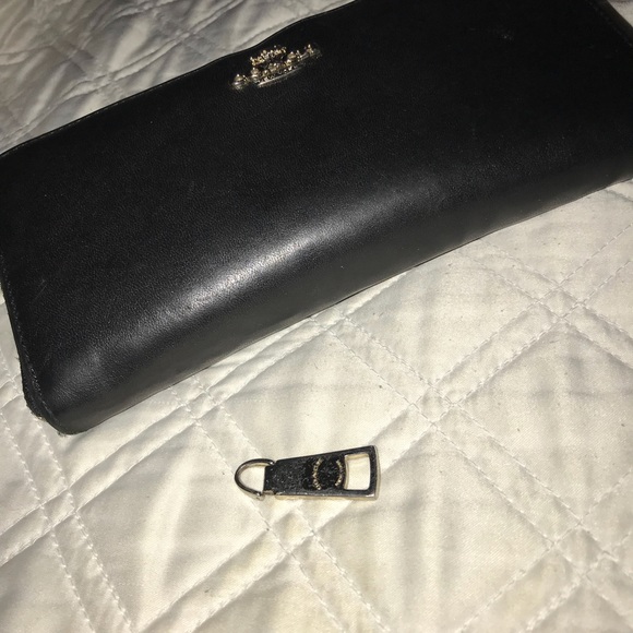 Black leather coach wallet - Picture 5 of 5