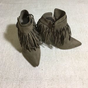 Fringe bootie