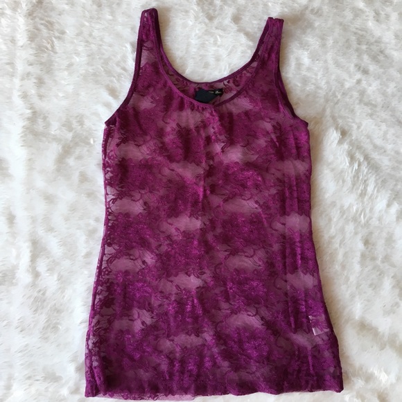 Tops - Sold ❌ Purple lace tank. 💜