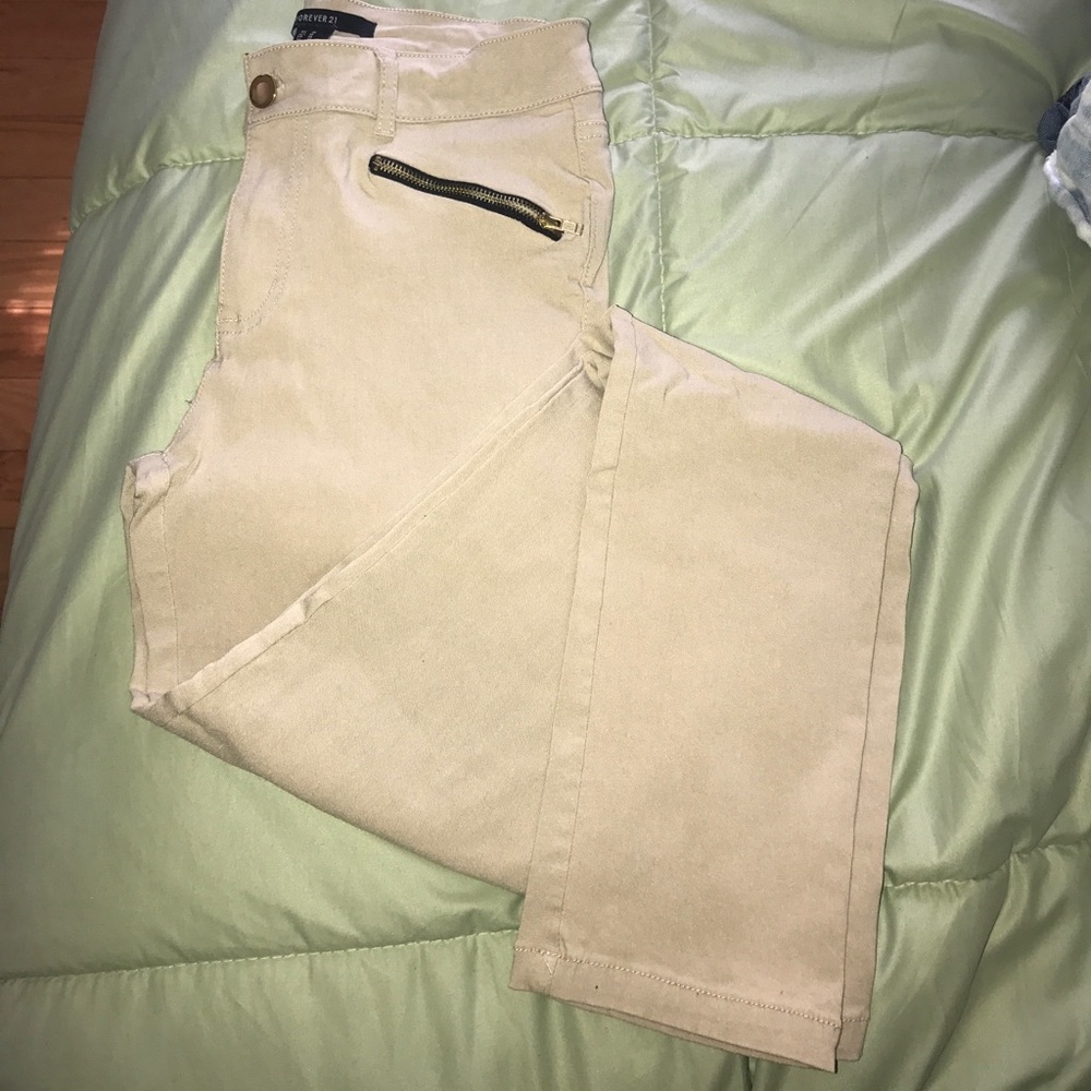 Beige Skinny Jeans