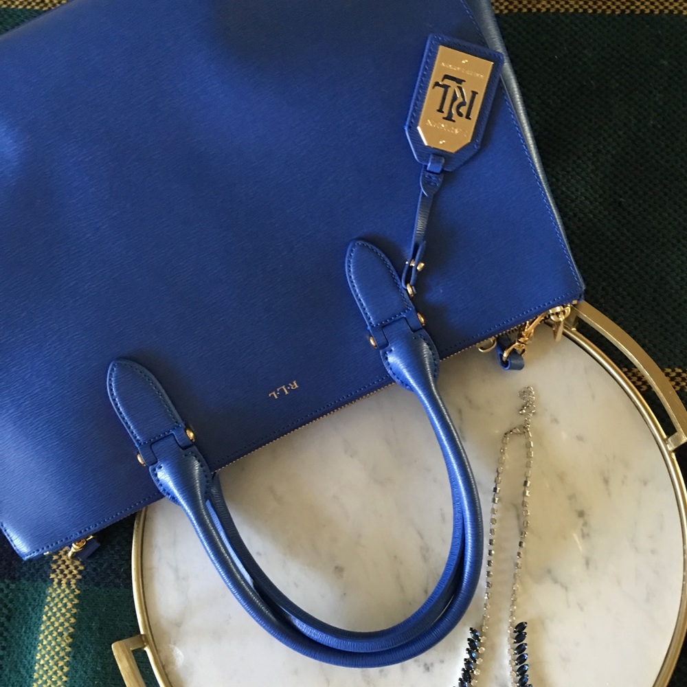 Ralph by Ralph Lauren Cobalt Blue Leather Bag.