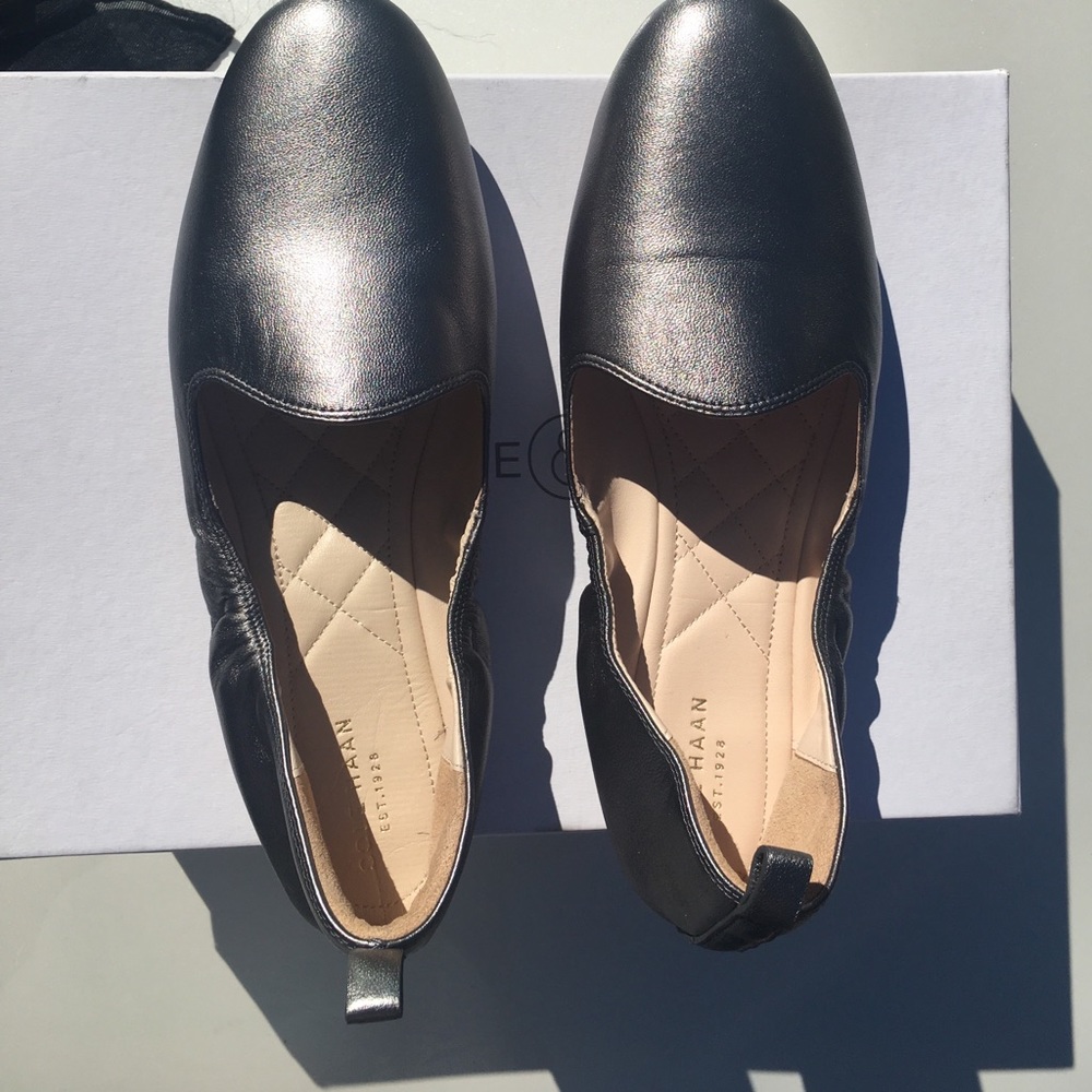 Cole Haan Metallic Ballet Flats SZ 9.5 (fits9&10)