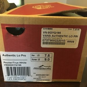 Vans Authentic Lo Pro Unisex Shoes (Pewter)