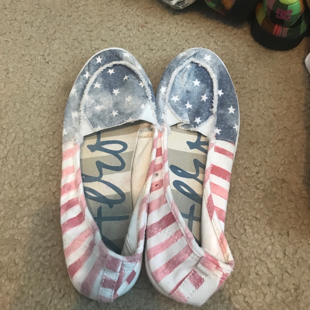 Aero American flag slip ons
