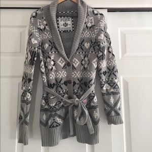 Pink by Victoria's Secret Gray Cardigan L