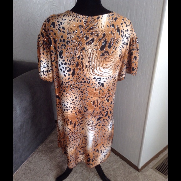 Gold Flava Tops - "Bling" Animal Print Tunic. NWOT Gold Flava Tops - "Bling" Animal Print Tunic. NWOT