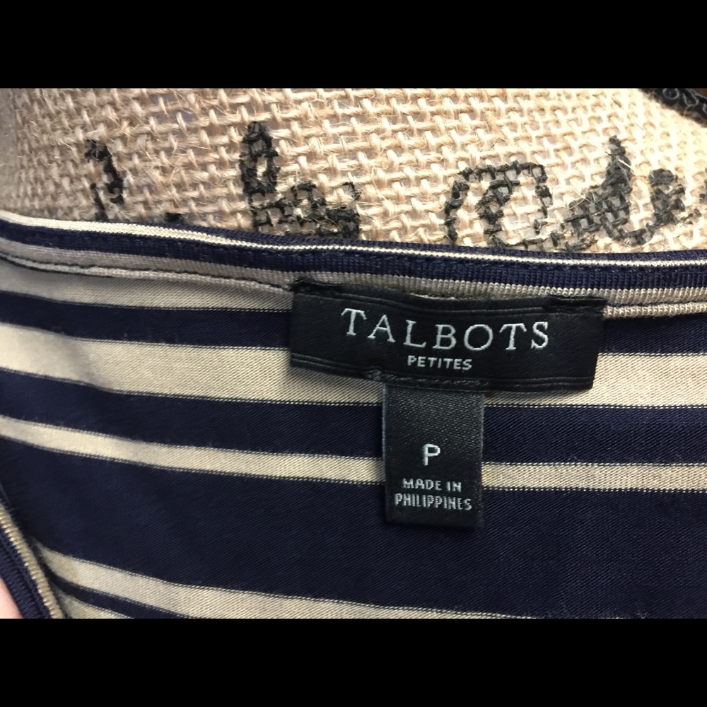 Talbots's t-shirt dress with waist tie