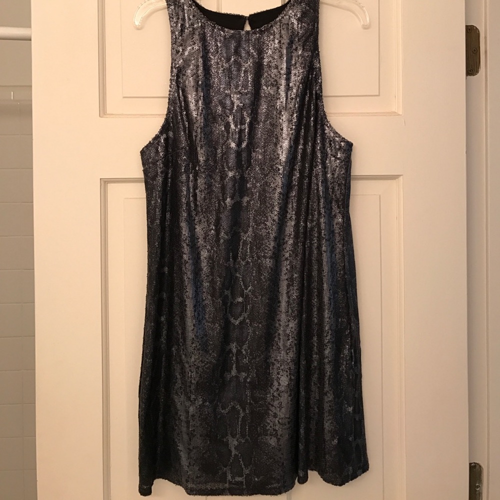 Show Me Your Mumu Metallic Animal Print Dress
