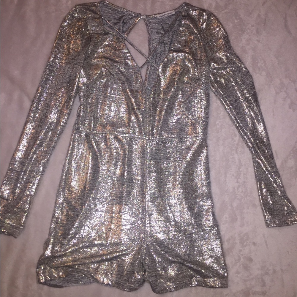Silver romper