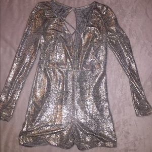 Silver romper